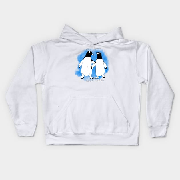 sphen and magic gay penguins Kids Hoodie by aytchim